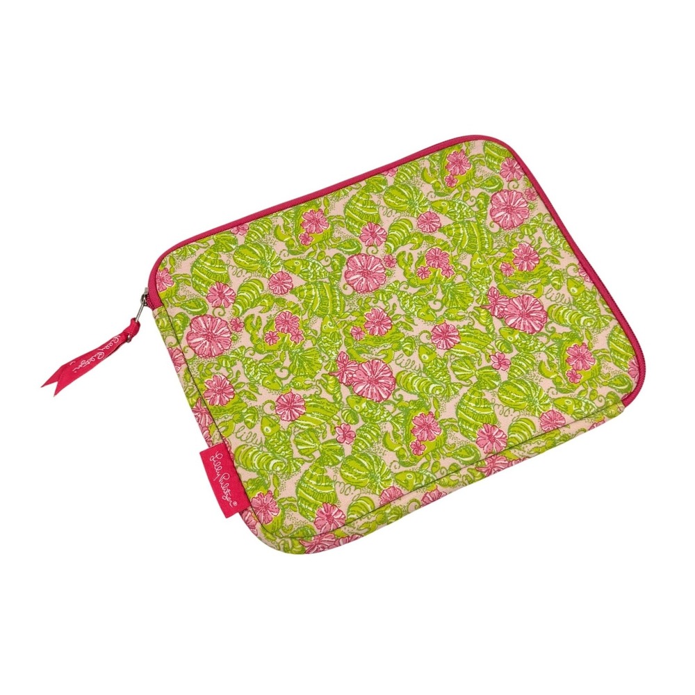 NWOT New Lilly Pulitzer Soft iPad Tablet‎ Case Pink Green Floral